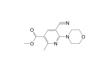 3-Pyridinecarboxylic acid, 5-cyano-2-methyl-6-(4-morpholinyl)-, methyl ester