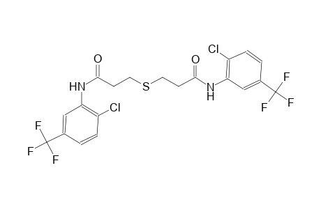 3-({3-[2-chloro-5-(trifluoromethyl)anilino]-3-oxopropyl}sulfanyl)-N-[2-chloro-5-(trifluoromethyl)phenyl]propanamide