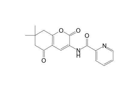 N-(5,6,7,8-Tetrahydro-7,7-dimethyl-2-oxo-2H-1-benzopyran-3-yl)nicotinamide