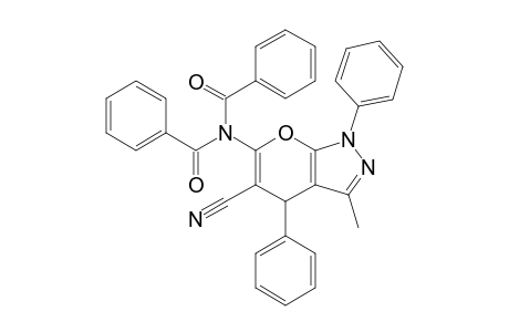 6-[N,N-Dibenzoylamino]-5-cyano-3-methyl-1,4-diphenyl-4H-pyrano[2,3-c]pyrazole