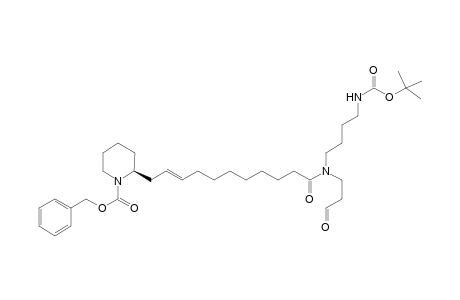 [11(2S)]-N-[4-[(tert-Butoxycarbonyl)amino]butyl]-N-(2-formylethyl)-11-[2-[N-(benzyloxy)carbonyl]piperidinyl]]-9-undecenamide