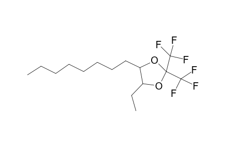 1,3-Dioxolane, 4-ethyl-5-octyl-2,2-bis(trifluoromethyl)-, trans-