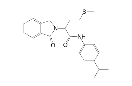 N-(4-isopropylphenyl)-4-(methylsulfanyl)-2-(1-oxo-1,3-dihydro-2H-isoindol-2-yl)butanamide