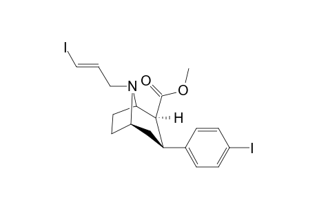 N-(3-Iodoprop-2(E)-enyl)-2.beta.-carbomethoxy-3.beta.-(4'-iodophenyl)nortropane