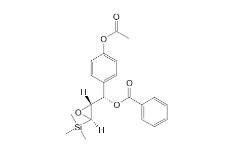 (1S,2R,3R)-4-(1-(benzoyloxy-2,3-epoxy-3-trimethylsilylpropanyl]phenyl acetate