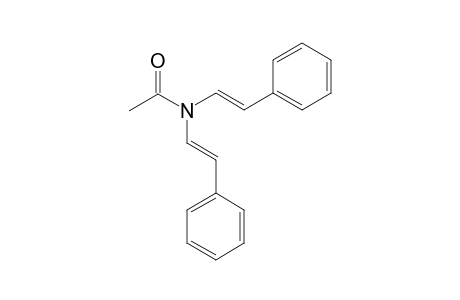 N,N-Bis(2-phenylethenyl)acetamide