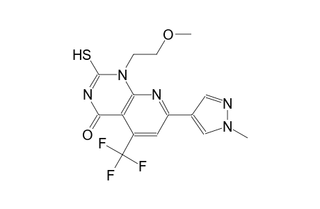pyrido[2,3-d]pyrimidin-4(1H)-one, 2-mercapto-1-(2-methoxyethyl)-7-(1-methyl-1H-pyrazol-4-yl)-5-(trifluoromethyl)-