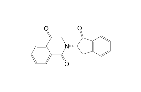 Benzamide, N-(2,3-dihydro-1-oxo-1H-inden-2-yl)-2-formyl-N-methyl-, (S)-