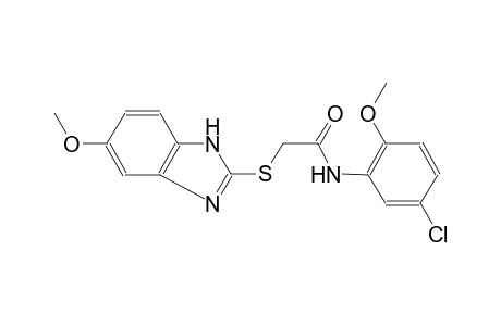 N-(5-chloro-2-methoxyphenyl)-2-[(5-methoxy-1H-benzimidazol-2-yl)sulfanyl]acetamide