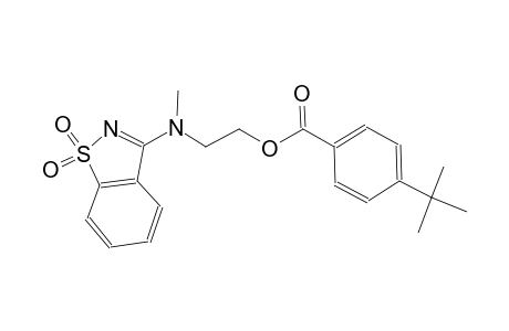 benzoic acid, 4-(1,1-dimethylethyl)-, 2-[(1,1-dioxido-1,2-benzisothiazol-3-yl)methylamino]ethyl ester