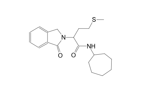 N-cycloheptyl-4-(methylsulfanyl)-2-(1-oxo-1,3-dihydro-2H-isoindol-2-yl)butanamide