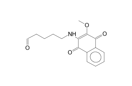 5-(3-METHOXY-1,4-NAPHTHOQUINON-2-YL)AMINOPENTANAL