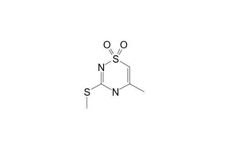 5-METHYL-3-METHYLSULFANYL-4H-1,2,4-THIADIAZINE-1,1-DIOXIDE
