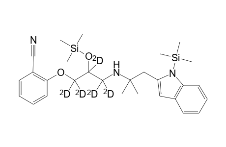 1-(2'-cyano-phenoxy)-2-(trimethylsiloxy)-1,1,2,3,3-pentadeutero-4-aza-5,5-dimethyl-6-(N-trimethylsilyl-indol-2'-yl)-hexane