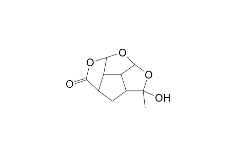 8-Hydroxy-8-methyl-2-oxo-3,5,7-trioxatetracyclo[7.2.1.0(4,11).0(6,10)]dodecane