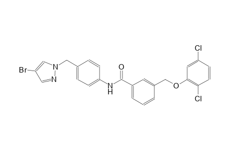 N-{4-[(4-bromo-1H-pyrazol-1-yl)methyl]phenyl}-3-[(2,5-dichlorophenoxy)methyl]benzamide