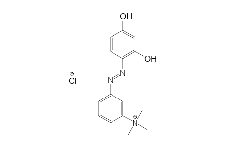 Benzenaminium, 3-[(2,4-dihydroxyphenyl)azo]-N,N,N-trimethyl-, chloride