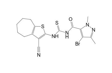 N-[(4-bromo-1,3-dimethyl-1H-pyrazol-5-yl)carbonyl]-N'-(3-cyano-5,6,7,8-tetrahydro-4H-cyclohepta[b]thien-2-yl)thiourea