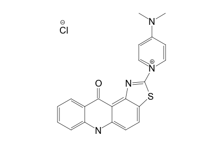 4-DIMETHYLAMINO-1-(THIAZOLO-[5,4-A]-ACRIDINON-2-YL)-PYRIDINIUM_CHLORIDE