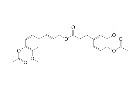 (2E)-3-[4-(acetyloxy)-3-methoxyphenyl]prop-2-en-1-yl 3-[4-(acetyloxy)-3-methoxyphenyl]propanoate