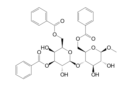 .beta.-D-Glucopyranoside, methyl 4-O-(3,6-di-O-benzoyl-.beta.-D-galactopyranosyl)-, 6-benzoate