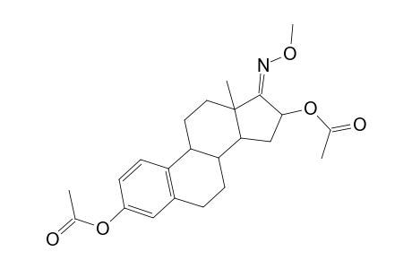 Estra-1,3,5(10)-trien-17-one, 3,16-bis(acetyloxy)-, 17-(O-methyloxime), (16.beta.)-