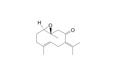 Rel-(1R,6E,10R)-1,7-Dimethyl-4-(1-methylethylidene)-11-oxabicyclo[8.1.0]undec-6-en-3-one