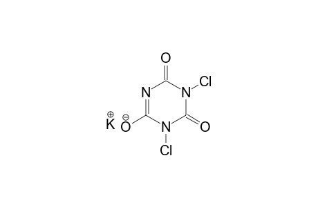 1,3-dichloro-6-hydroxy-s-triazine-2,4(1H,3H)-dione, potassium salt