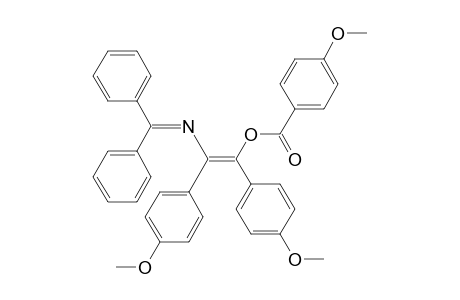 Benzoic acid, 4-methoxy-, 2-[(diphenylmethylene)amino]-1,2-bis(4-methoxyphenyl)ethenyl ester, (E)-