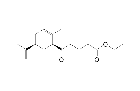 5-[(1S,5S)-2-methyl-5-(1-methylethenyl)-1-cyclohex-2-enyl]-5-oxopentanoic acid ethyl ester