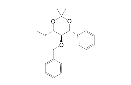 (+/-)-(4R*,5R*,6R*)-5-BENZYLOXY-4-ETHYL-2,2-DIMETHYL-6-PHENYL-1,3-DIOXANE