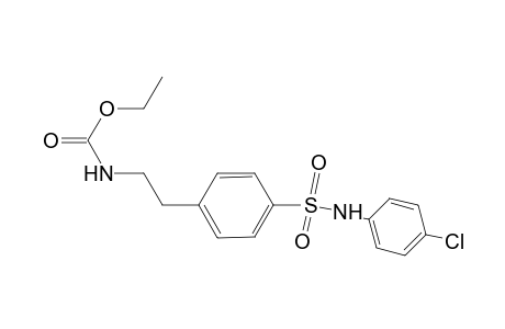 Carbamic acid, [2-[4-[[(4-chlorophenyl)amino]sulfonyl]phenyl]ethyl]-, ethyl ester