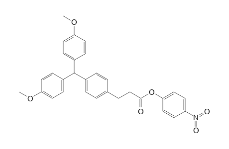 (4-nitrophenyl) 3-[4-[bis(4-methoxyphenyl)methyl]phenyl]propanoate