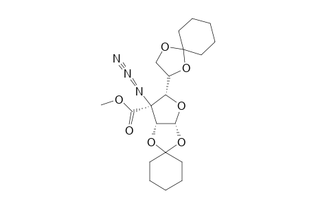 (3S)-3-AZIDO-1,2:5,6-DI-O-CYCLOHEXYLIDENE-3-DEOXY-3-C-METHOXYCARBONYL-ALPHA-D-XYLOHEXOSE