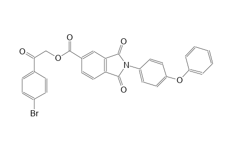 1H-isoindole-5-carboxylic acid, 2,3-dihydro-1,3-dioxo-2-(4-phenoxyphenyl)-, 2-(4-bromophenyl)-2-oxoethyl ester