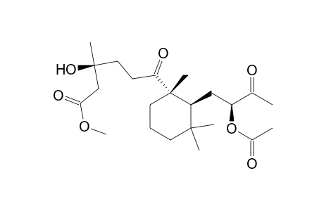 cyclohexanehexanoic acid, 2-[2-(acetyloxy)-3-oxobutyl]-.beta.-hydroxy-.beta.,1,3,3-tetramethyl-.epsilon.-oxo, methyl ester, [1S-[1.alpha.(R*),2.beta.(R*)]]-
