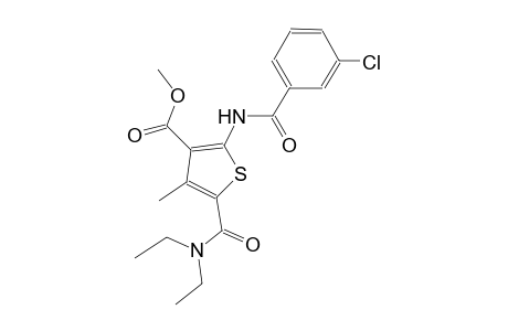 methyl 2-[(3-chlorobenzoyl)amino]-5-[(diethylamino)carbonyl]-4-methyl-3-thiophenecarboxylate