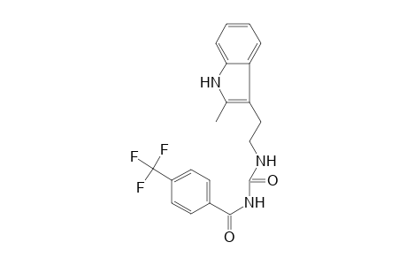 N-[2-(2-methyl-1H-indol-3-yl)ethylcarbamoyl]-4-(trifluoromethyl)benzamide