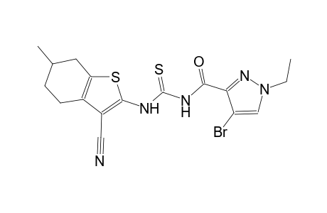 N-[(4-bromo-1-ethyl-1H-pyrazol-3-yl)carbonyl]-N'-(3-cyano-6-methyl-4,5,6,7-tetrahydro-1-benzothien-2-yl)thiourea