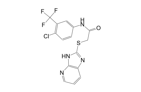 N-[4-chloro-3-(trifluoromethyl)phenyl]-2-(3H-imidazo[4,5-b]pyridin-2-ylsulfanyl)acetamide