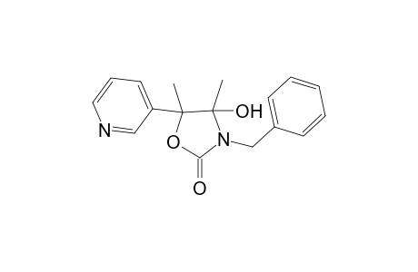 2(3H)-Oxazolone, dihydro-4-hydroxy-4,5-dimethyl-3-(phenylmethyl)-5-(3-pyridinyl)-