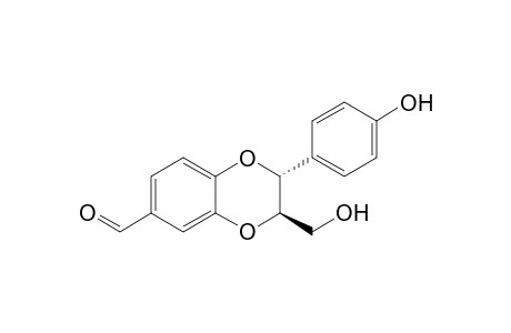 (2R,3R) 2-(4-Hydroxyphenyl)-3-hydroxymethyl-6-formylbenzo[1,4]dioxane