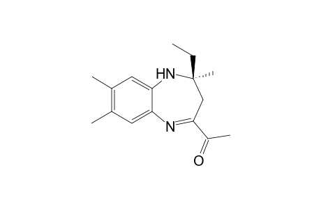 1-((S)-4-Ethyl-4,7,8-trimethyl-4,5-dihydro-3H-benzo[b][1,4]diazepin-2-yl)-ethanone