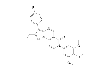 pyrazolo[1,5-a]pyrido[3,4-e]pyrimidin-6(7H)-one, 2-ethyl-3-(4-fluorophenyl)-7-(3,4,5-trimethoxyphenyl)-