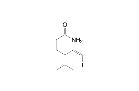 (Z)-6-Iodo-4-isopropylhex-5-enamide