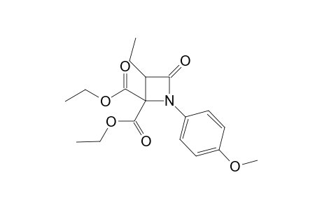 Diethyl 3-ethyl-1-(4-methoxyphenyl)-4-oxoazetidine-2,2-dicarboxylate