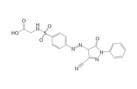 Glycine, N-[[4-[2-(3-cyano-4,5-dihydro-5-oxo-1-phenyl-1H-pyrazol-4-yl)diazenyl]phenyl]sulfonyl]-