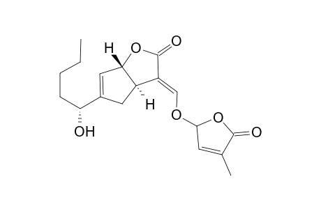 (3aR*,6aS*)-5-[(R*)-1-Hydroxypentyl]-3-(4-methyl-5-oxo-2,5-dihydrofuran-2-yloxymethylene)-3,3a,4,6a-tetrahydrocyclopenta[b]furan-2-one