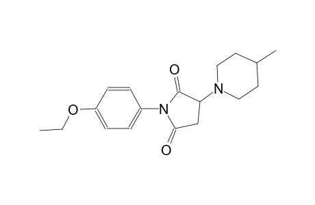 2,5-pyrrolidinedione, 1-(4-ethoxyphenyl)-3-(4-methyl-1-piperidinyl)-