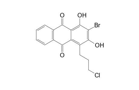 2-Bromo-4-(3-chloropropyl)-1,3-dihydroxyanthracene-9,10-dione
